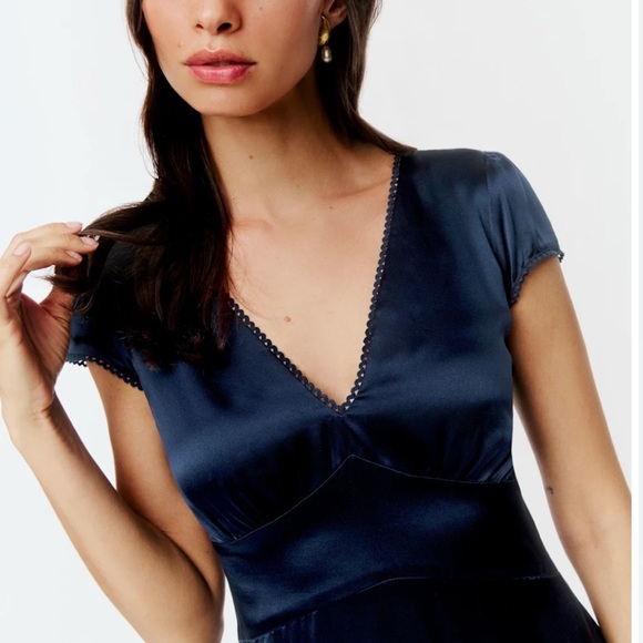 Reformation Midnight Blue Midi Dress - Picture 3 of 7